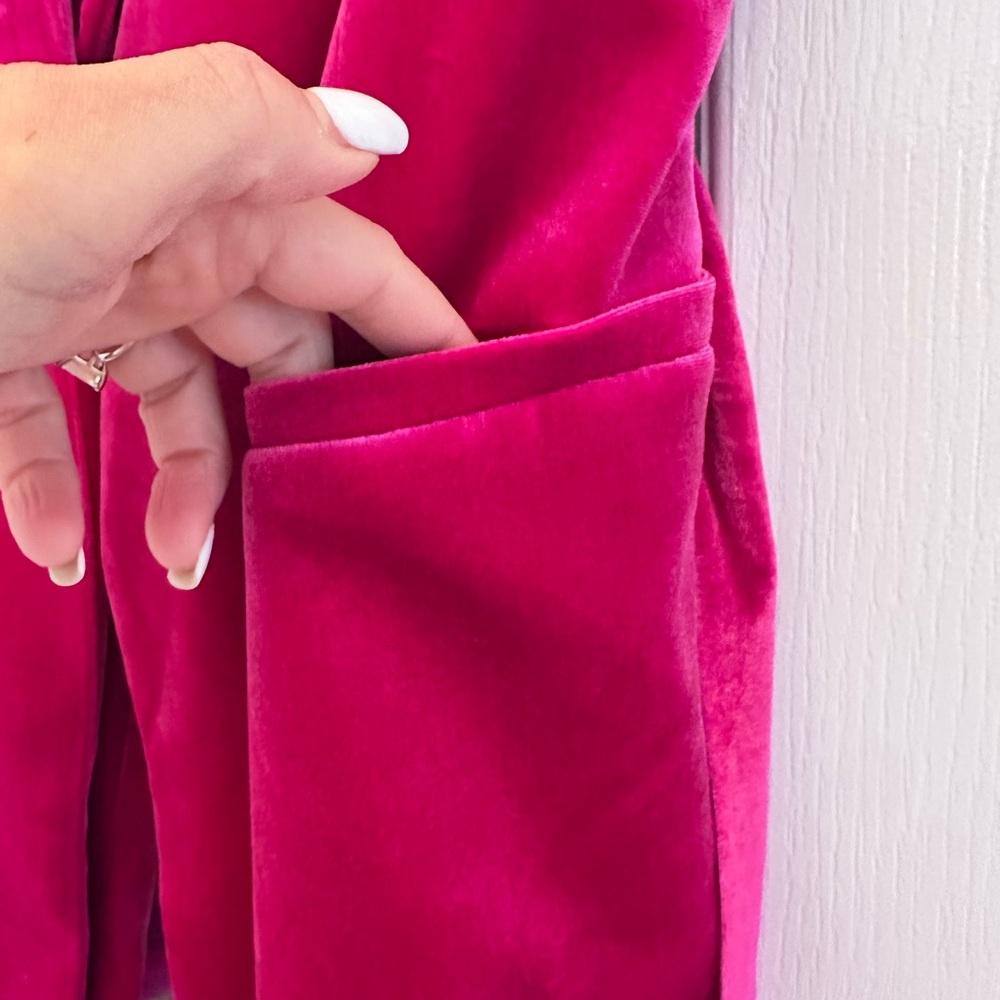 💓1/2 OFFFFF💓 Gorgeous quality velvet Pink  pant suit. M. Skies are blue. - Picture 6 of 16